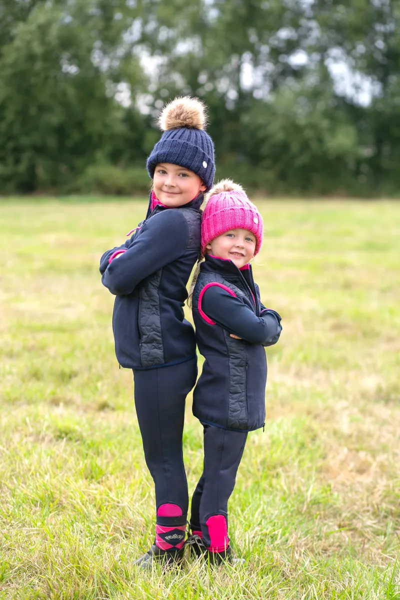 Hy Equestrian Sophia Gilet By Little Rider - Navy/Pink-2